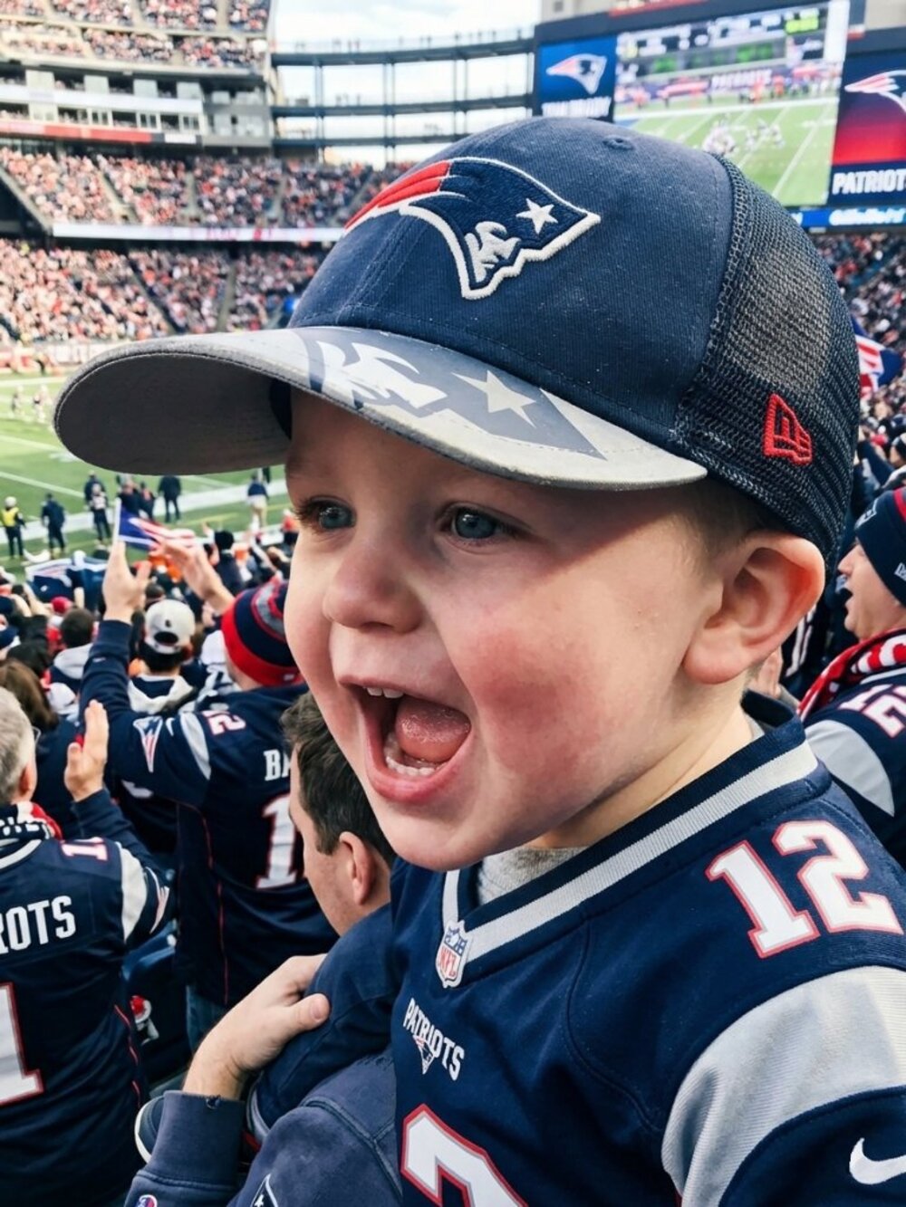 New Era NFL New England Patriots Toddler Trucker Hat - Navy/Silver
